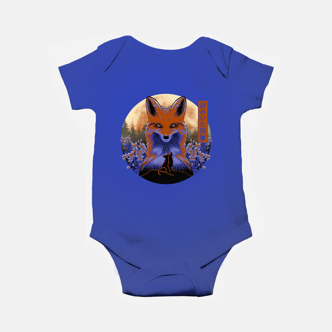 Mysterious Fox-Baby-Basic-Onesie-rmatix
