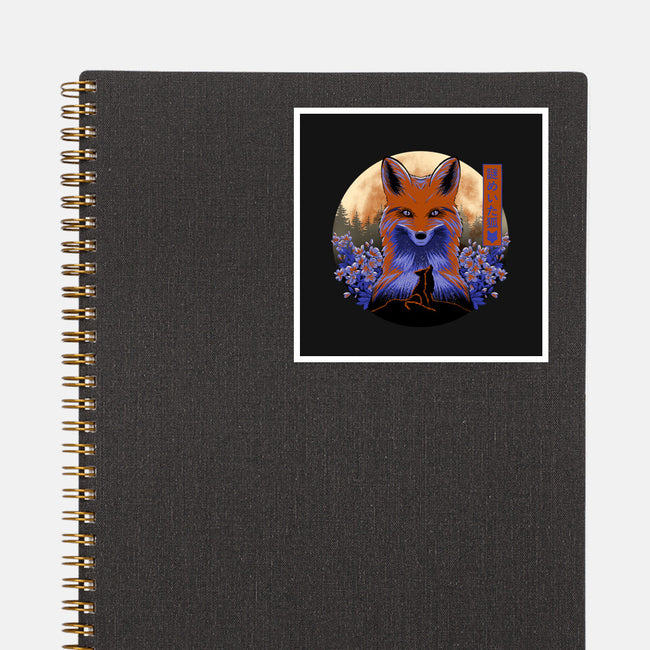 Mysterious Fox-None-Glossy-Sticker-rmatix