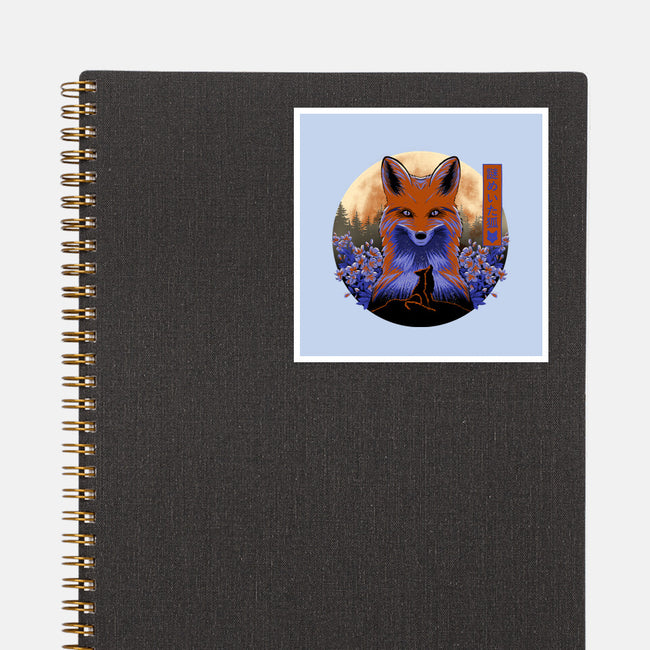 Mysterious Fox-None-Glossy-Sticker-rmatix