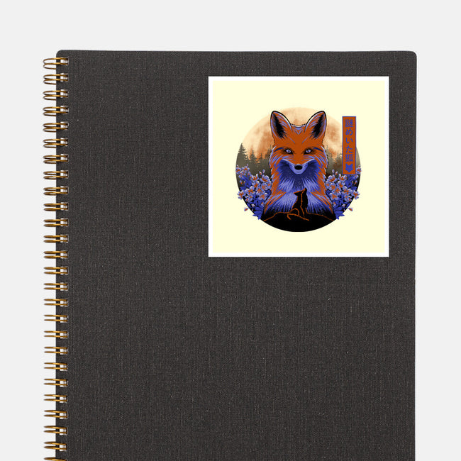 Mysterious Fox-None-Glossy-Sticker-rmatix