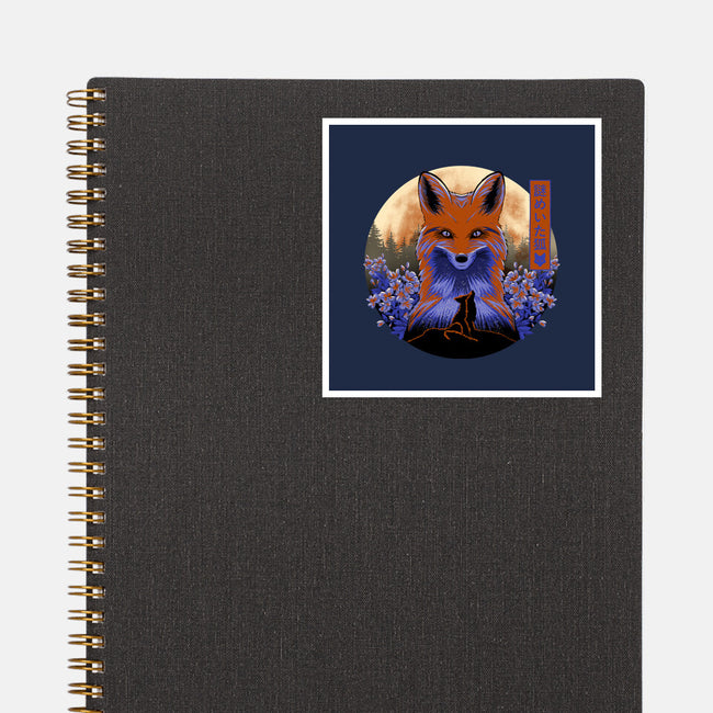 Mysterious Fox-None-Glossy-Sticker-rmatix