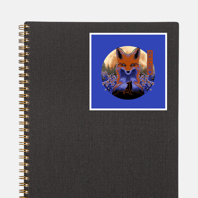 Mysterious Fox-None-Glossy-Sticker-rmatix