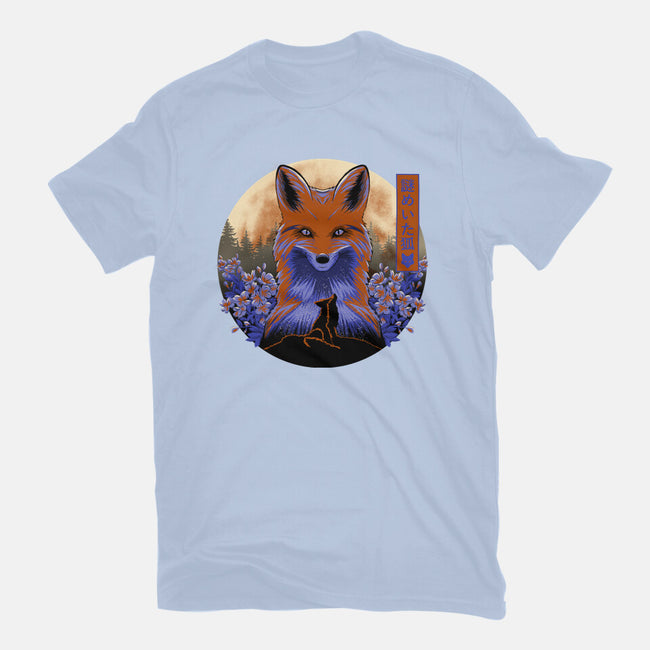 Mysterious Fox-Womens-Fitted-Tee-rmatix