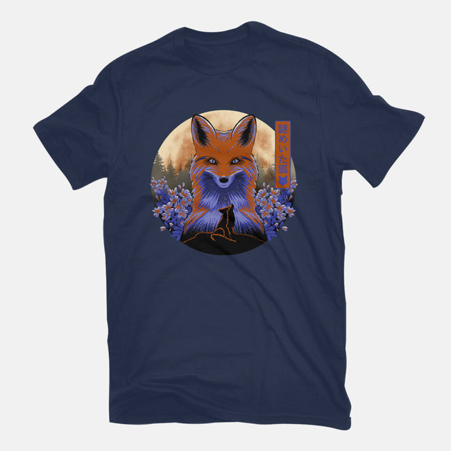 Mysterious Fox-Womens-Fitted-Tee-rmatix
