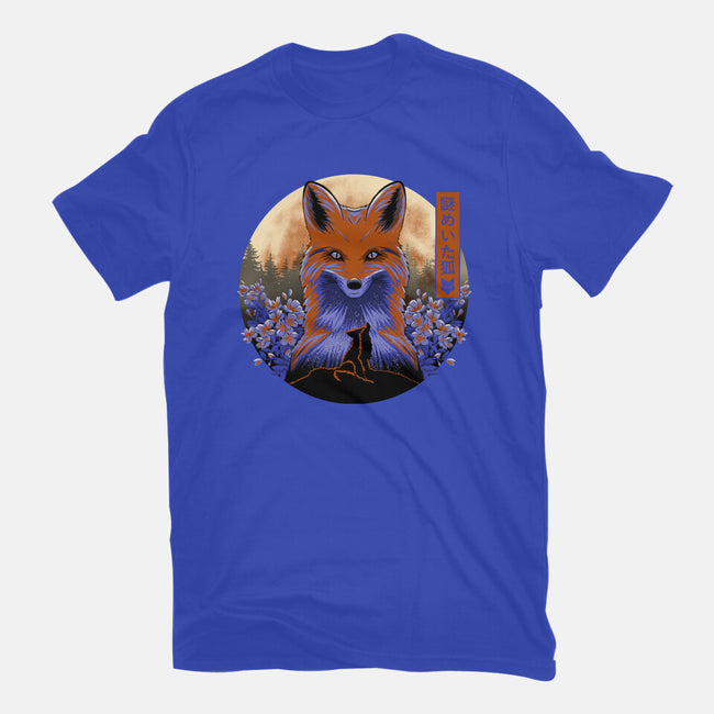 Mysterious Fox-Womens-Fitted-Tee-rmatix