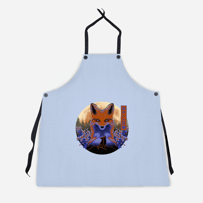 Mysterious Fox-Unisex-Kitchen-Apron-rmatix