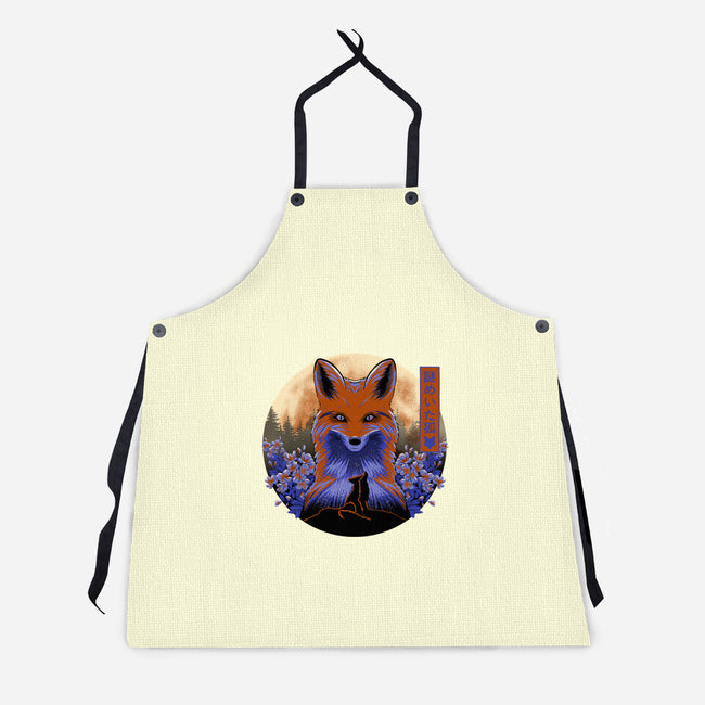 Mysterious Fox-Unisex-Kitchen-Apron-rmatix