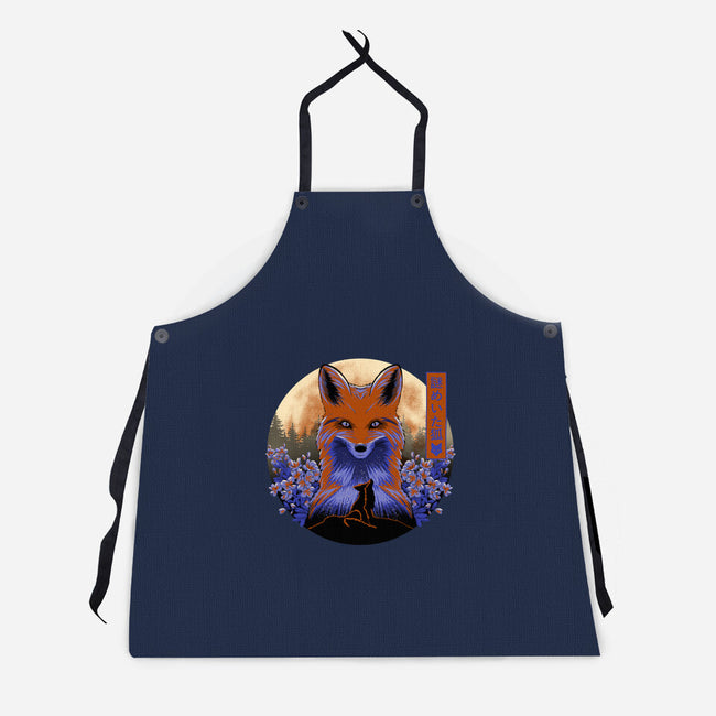 Mysterious Fox-Unisex-Kitchen-Apron-rmatix