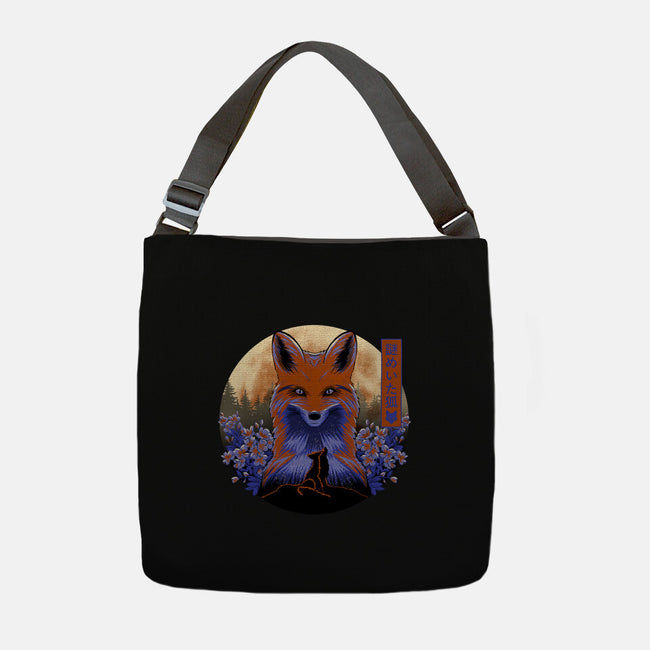Mysterious Fox-None-Adjustable Tote-Bag-rmatix