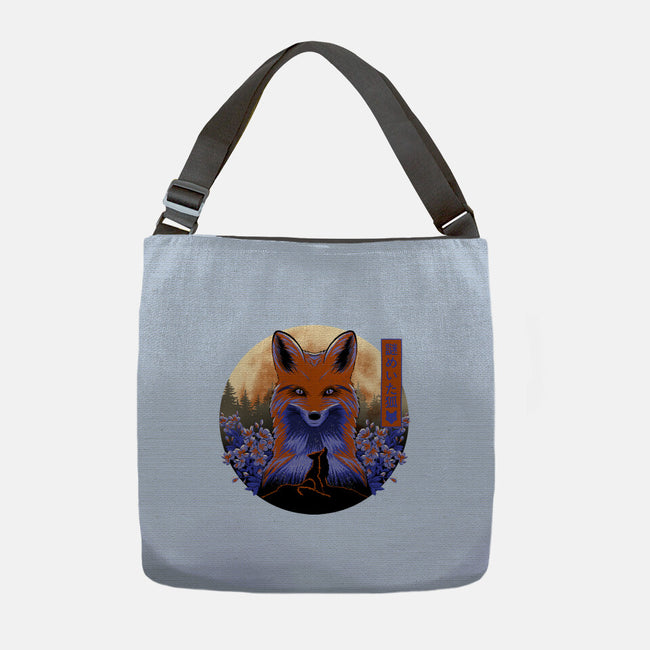 Mysterious Fox-None-Adjustable Tote-Bag-rmatix