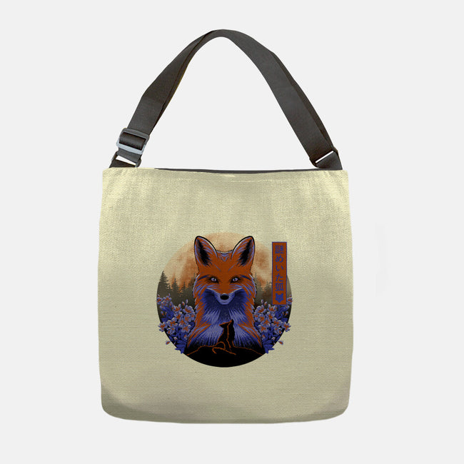 Mysterious Fox-None-Adjustable Tote-Bag-rmatix