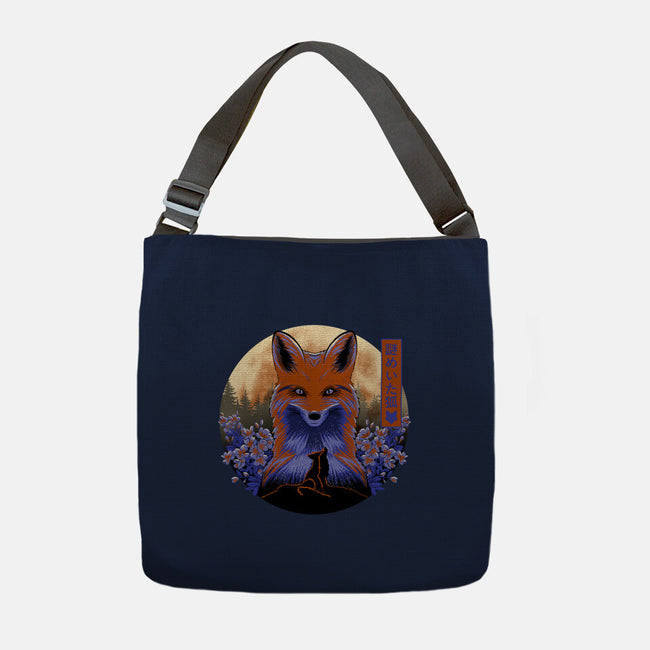 Mysterious Fox-None-Adjustable Tote-Bag-rmatix