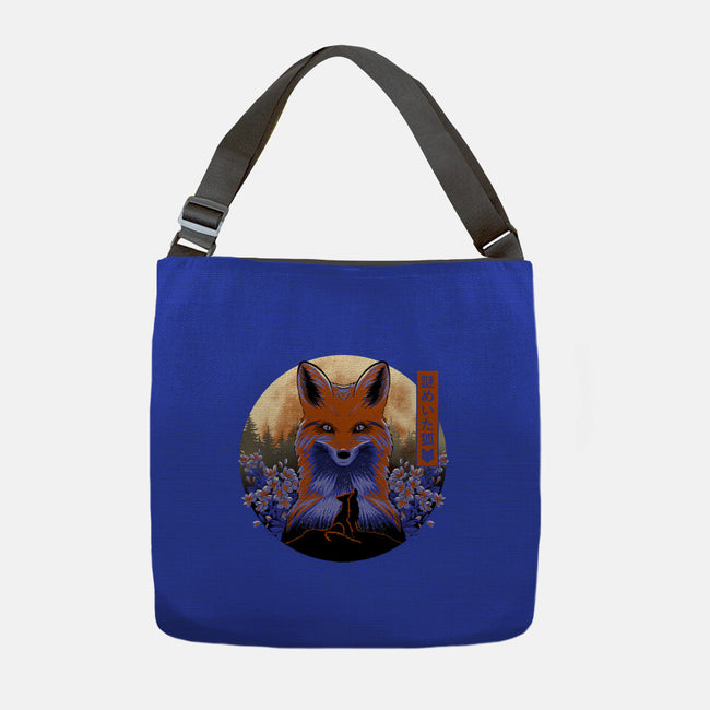 Mysterious Fox-None-Adjustable Tote-Bag-rmatix