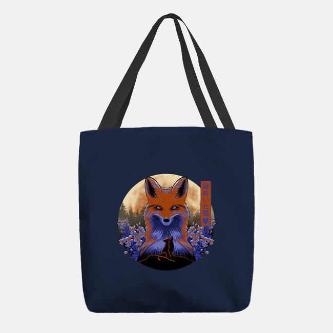 Mysterious Fox-None-Basic Tote-Bag-rmatix