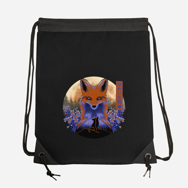 Mysterious Fox-None-Drawstring-Bag-rmatix