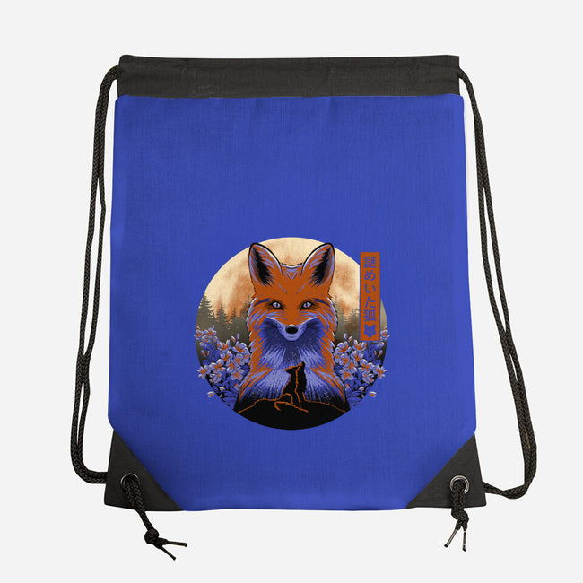 Mysterious Fox-None-Drawstring-Bag-rmatix