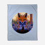 Mysterious Fox-None-Fleece-Blanket-rmatix