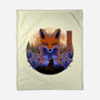 Mysterious Fox-None-Fleece-Blanket-rmatix