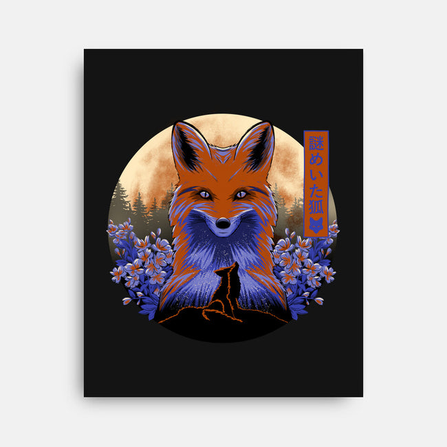 Mysterious Fox-None-Stretched-Canvas-rmatix
