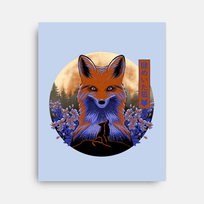 Mysterious Fox-None-Stretched-Canvas-rmatix
