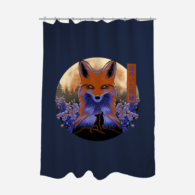 Mysterious Fox-None-Polyester-Shower Curtain-rmatix
