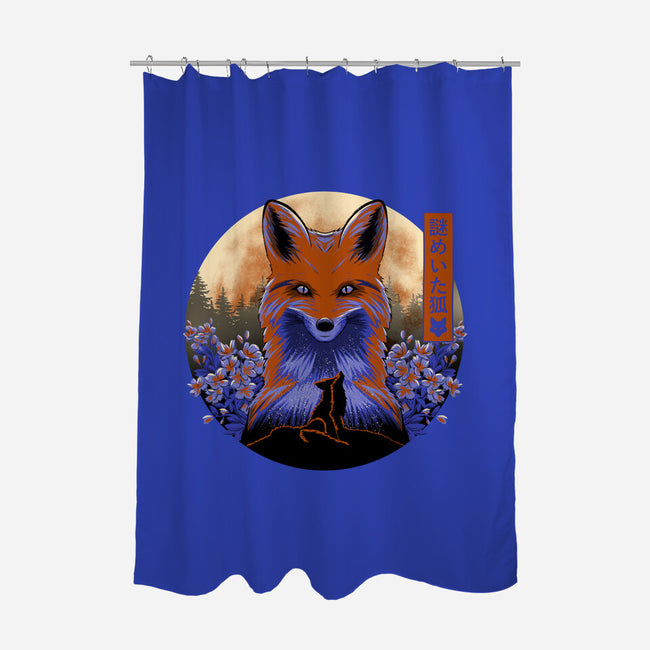 Mysterious Fox-None-Polyester-Shower Curtain-rmatix
