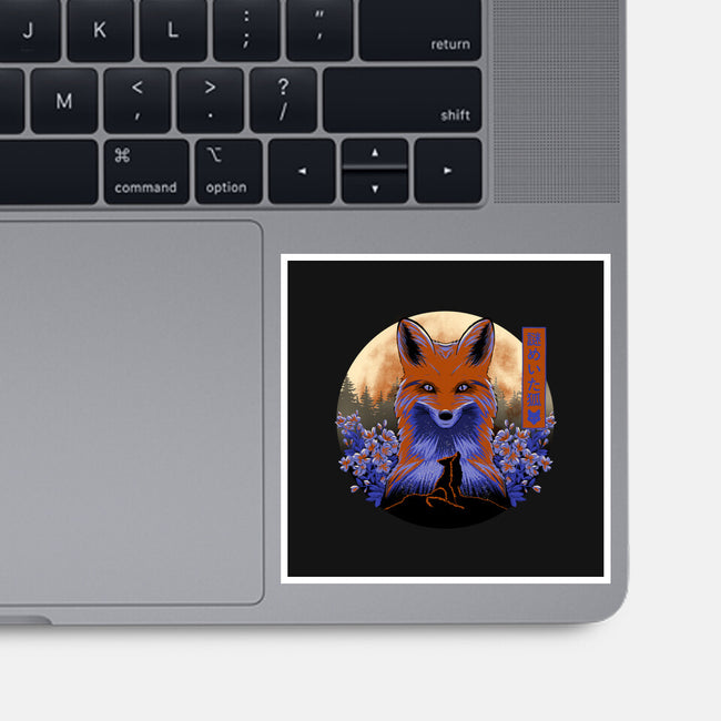 Mysterious Fox-None-Glossy-Sticker-rmatix
