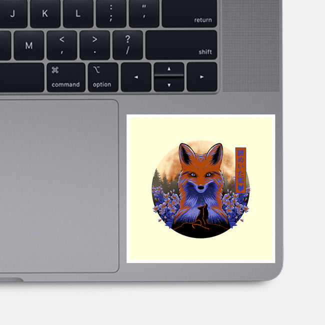 Mysterious Fox-None-Glossy-Sticker-rmatix