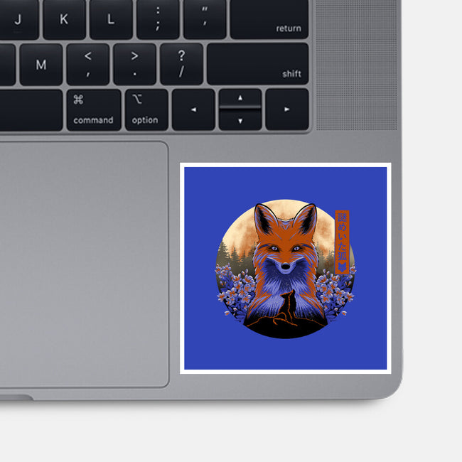 Mysterious Fox-None-Glossy-Sticker-rmatix