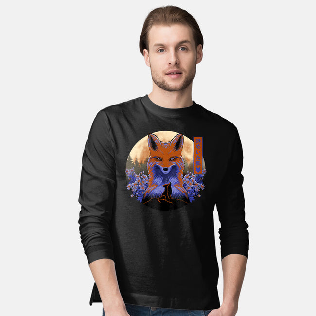 Mysterious Fox-Mens-Long Sleeved-Tee-rmatix