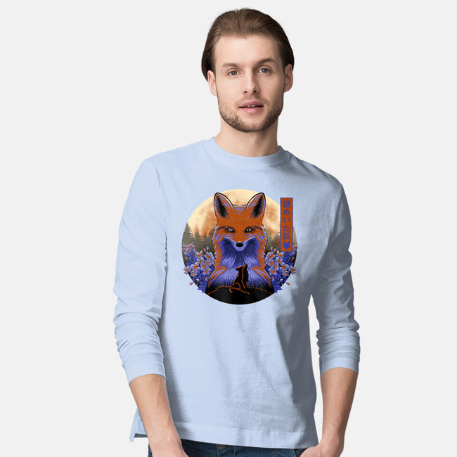 Mysterious Fox-Mens-Long Sleeved-Tee-rmatix