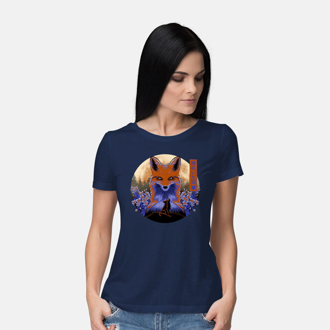 Mysterious Fox-Womens-Basic-Tee-rmatix