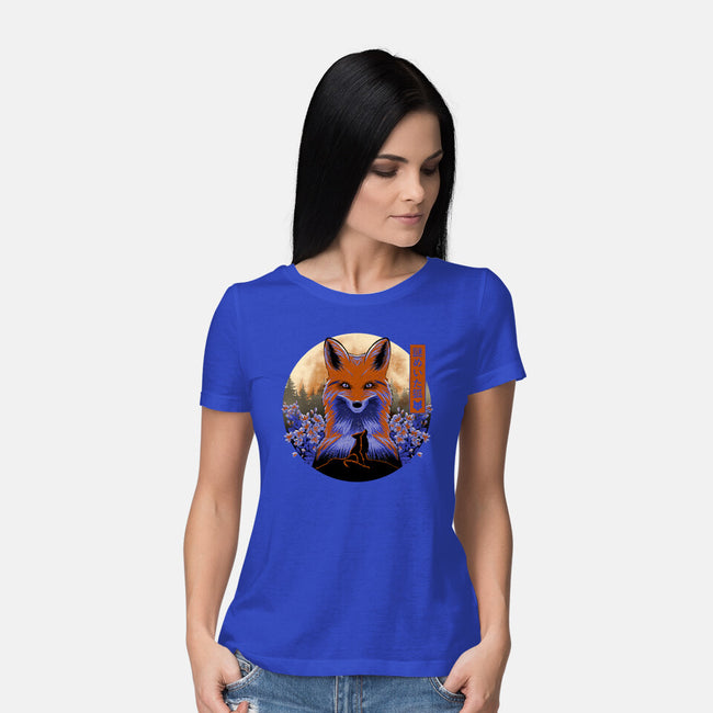 Mysterious Fox-Womens-Basic-Tee-rmatix
