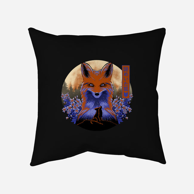 Mysterious Fox-None-Removable Cover w Insert-Throw Pillow-rmatix