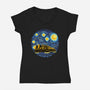 Starry Future-Womens-V-Neck-Tee-rmatix