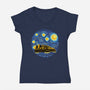 Starry Future-Womens-V-Neck-Tee-rmatix