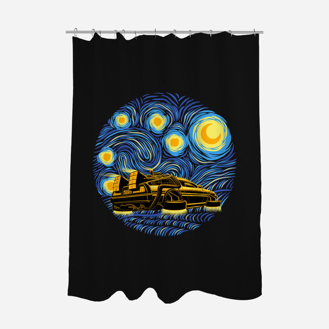 Starry Future-None-Polyester-Shower Curtain-rmatix
