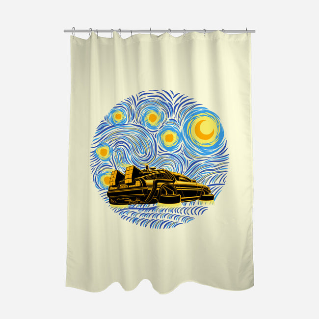 Starry Future-None-Polyester-Shower Curtain-rmatix