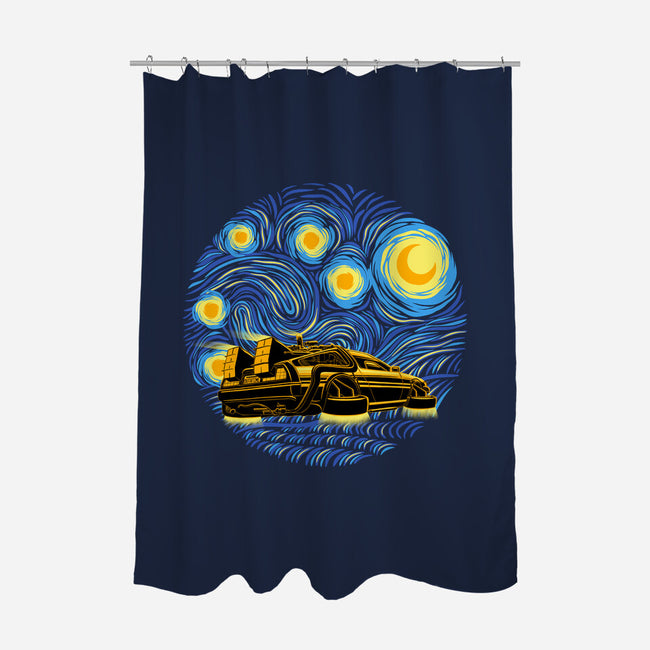 Starry Future-None-Polyester-Shower Curtain-rmatix