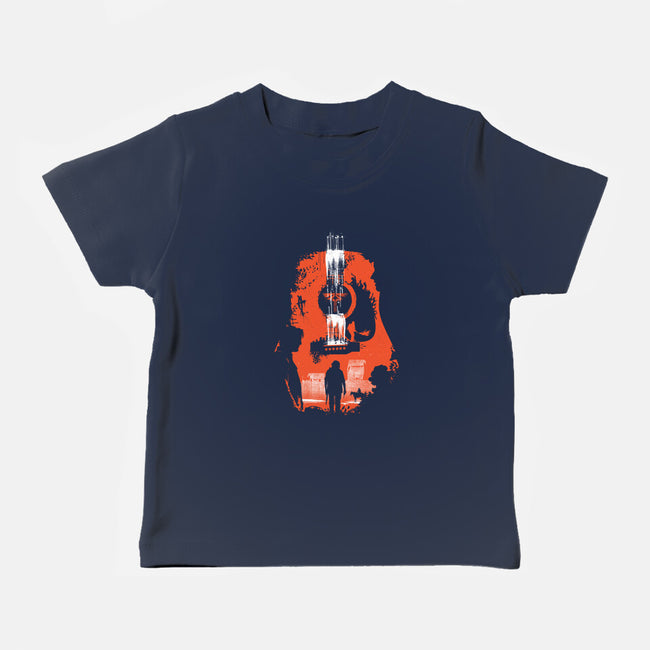 Take On Me TLOU-Baby-Basic-Tee-rocketman_art