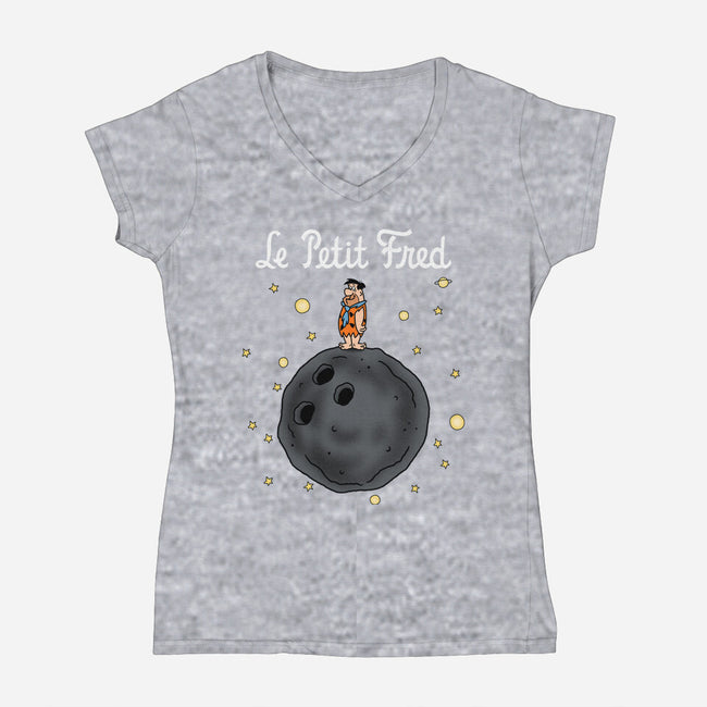Le Petit Fred-Womens-V-Neck-Tee-Barbadifuoco