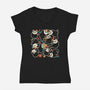 Catlaveras-Womens-V-Neck-Tee-Freecheese