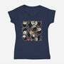 Catlaveras-Womens-V-Neck-Tee-Freecheese