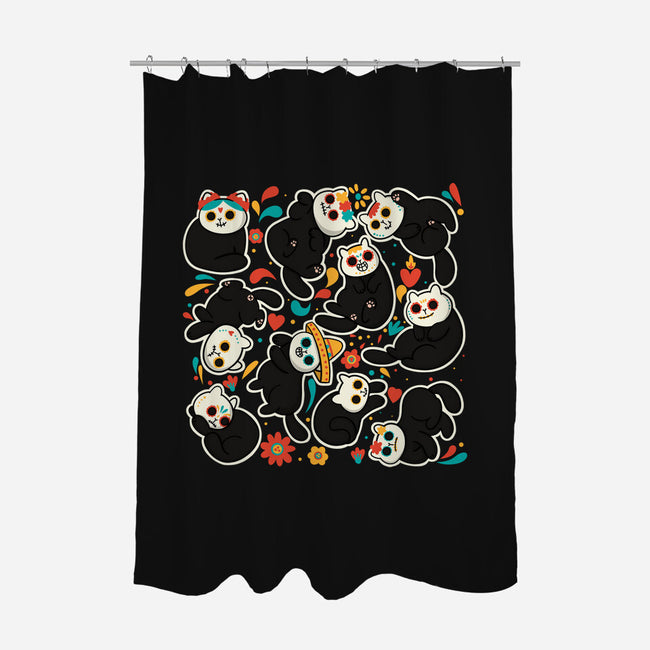 Catlaveras-None-Polyester-Shower Curtain-Freecheese