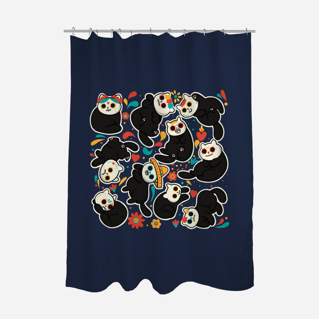 Catlaveras-None-Polyester-Shower Curtain-Freecheese