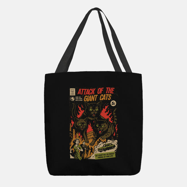 Attack Of The Giant Cats-None-Basic Tote-Bag-Eoli Studio