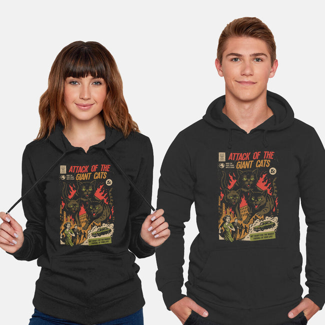 Attack Of The Giant Cats-Unisex-Pullover-Sweatshirt-Eoli Studio