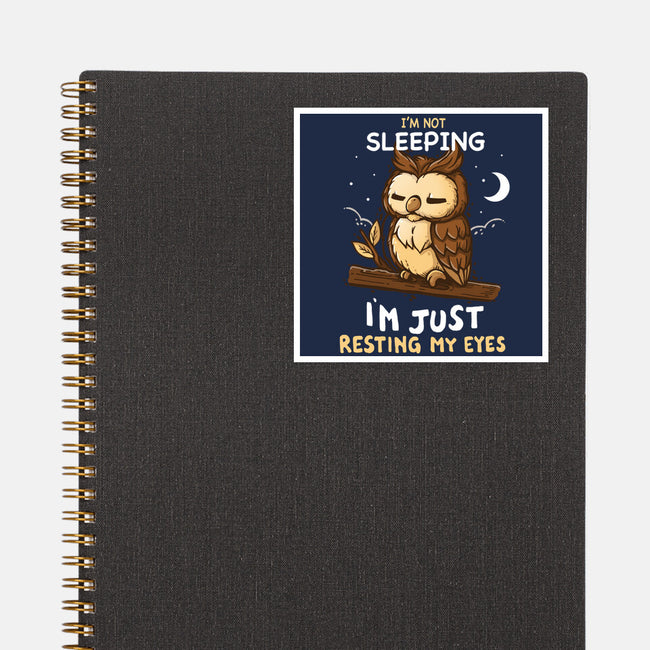 Just Resting My Eyes-None-Glossy-Sticker-Vallina84