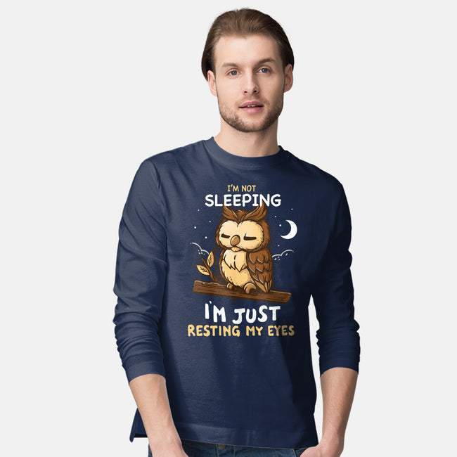 Just Resting My Eyes-Mens-Long Sleeved-Tee-Vallina84