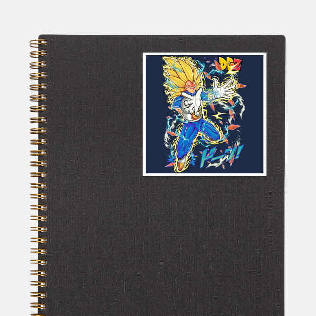 Vegeta Super Saiyan Three-None-Glossy-Sticker-sarudrawss